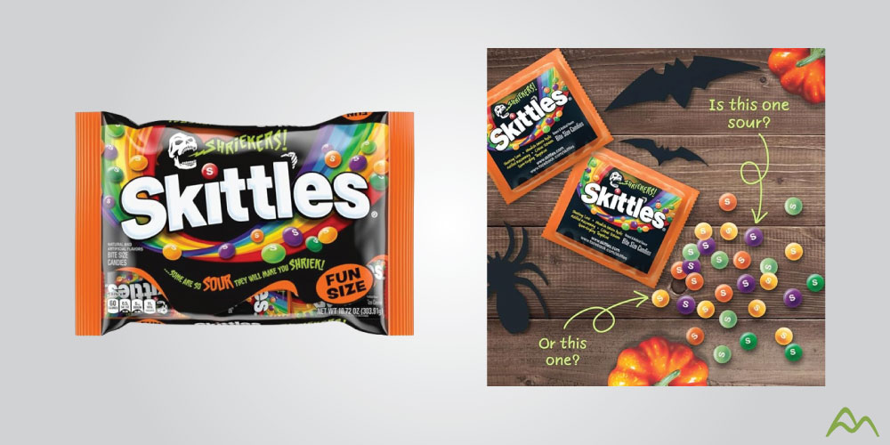 Halloween-themed Skittles