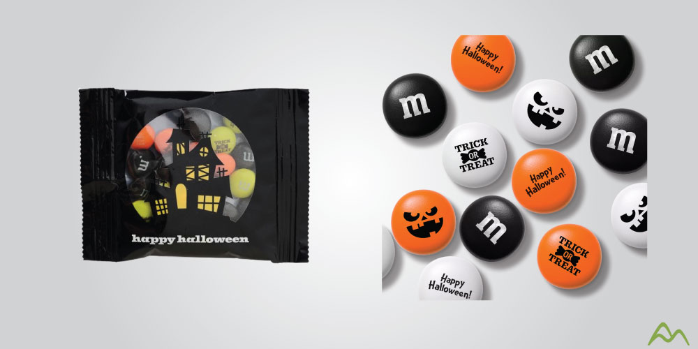 Halloween-themed M&M’s